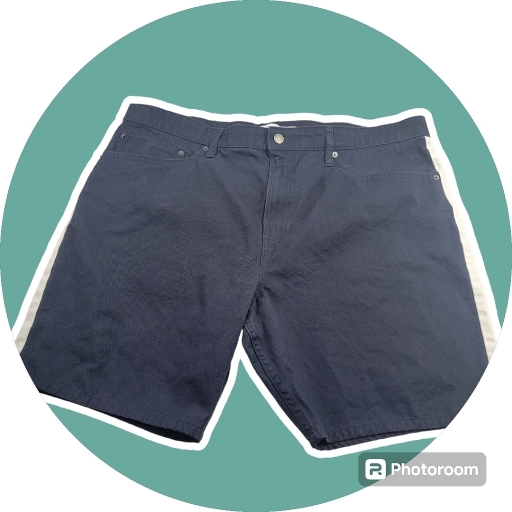 Calvin Klein navy with white stripe denim‎ shorts Size 40